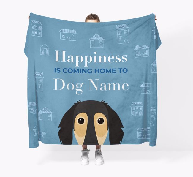 Happiness Is: Personalised {breedFullName} Throw Blanket